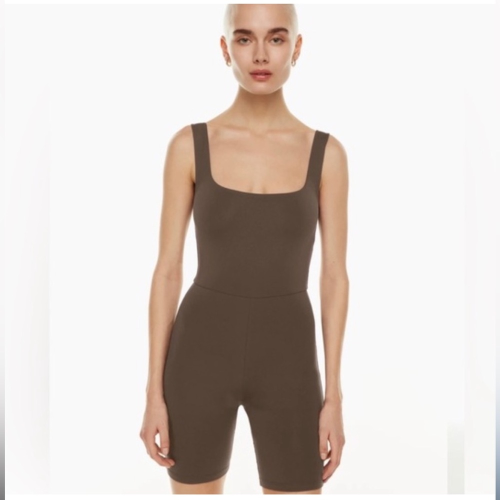 Babaton Taupe Sleeveless Romper